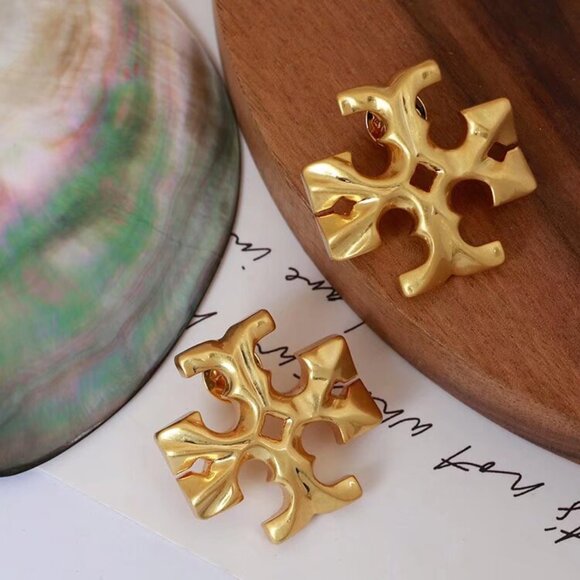 Tory Burch gold earrings - Picture 2 of 5